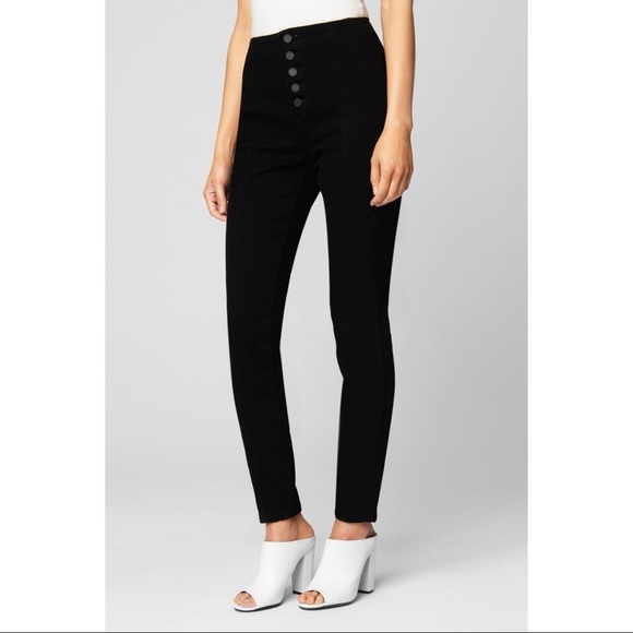 [Blank NYC] Classic Button High Waisted Denim Skinny Jeans - Picture 2 of 8